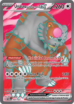 Full Art Ursaluna Luna Carmesí EX
