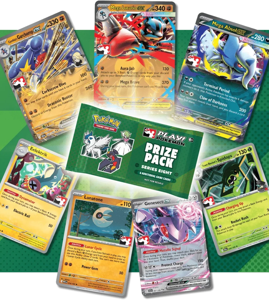 sobres de premio Play! Pokémon Serie 8