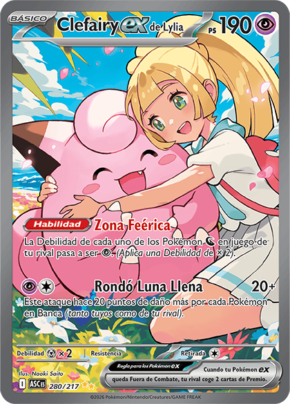 Clefairy ex de Lylia Megaevolución-Héroes Ascendentes