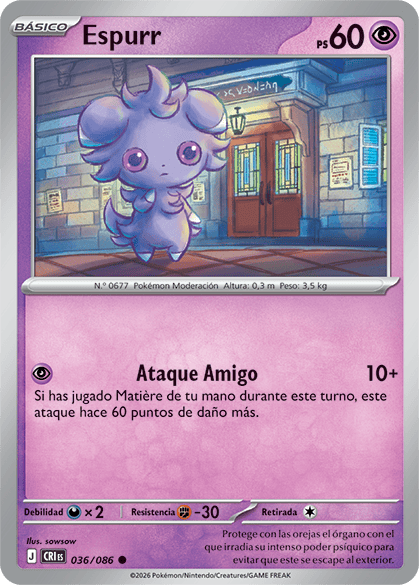 Espurr Megaevolución-Caos Creciente