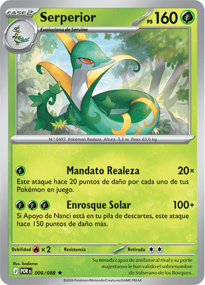 Serperior Megaevolución-Equilibrio Perfecto