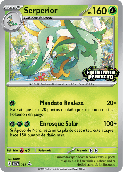 Serperior Megaevolución-Equilibrio Perfecto