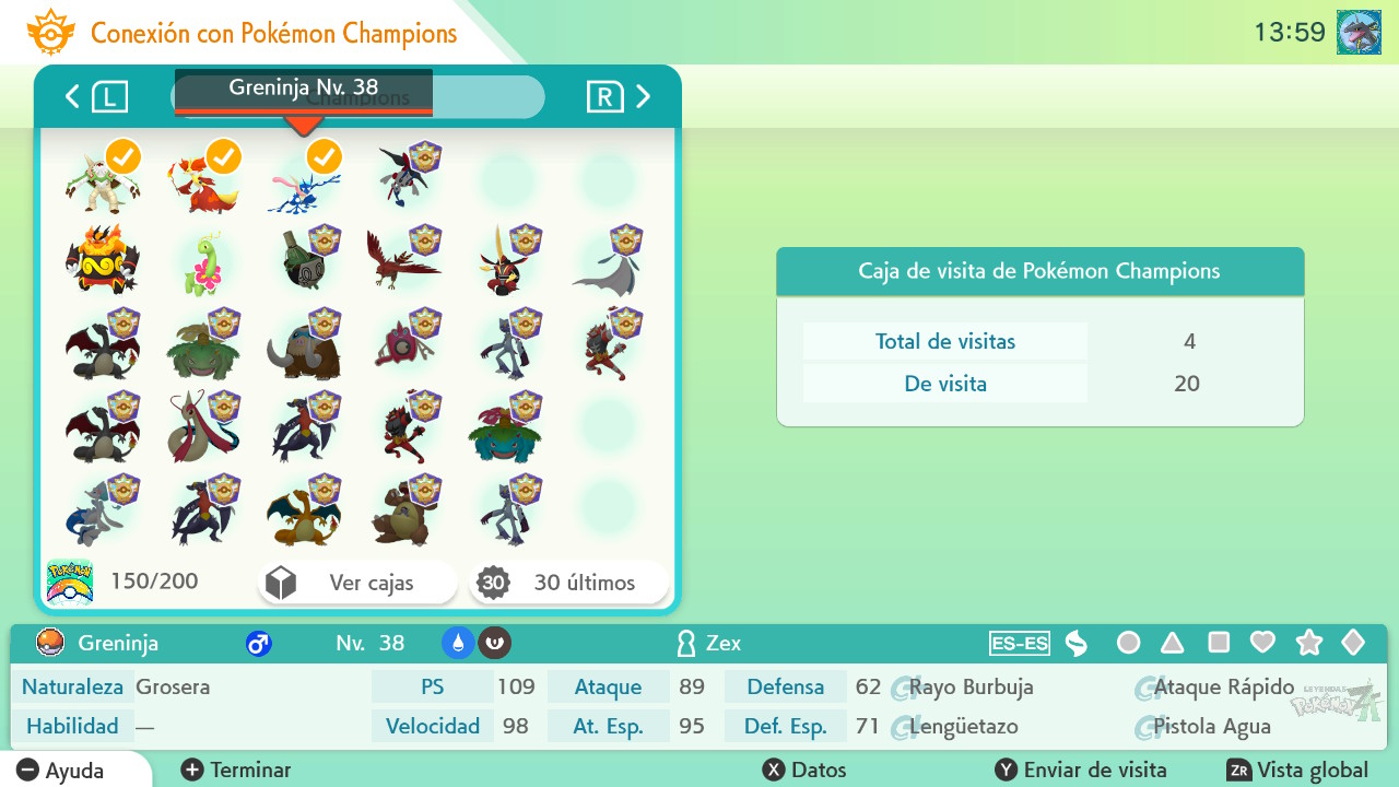 Cómo transferir Pokémon de HOME a Champions