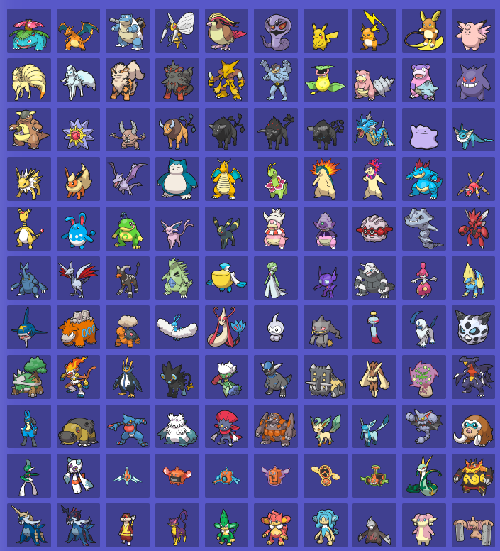 Pokémon permitidos en el Reglamento M-A 1