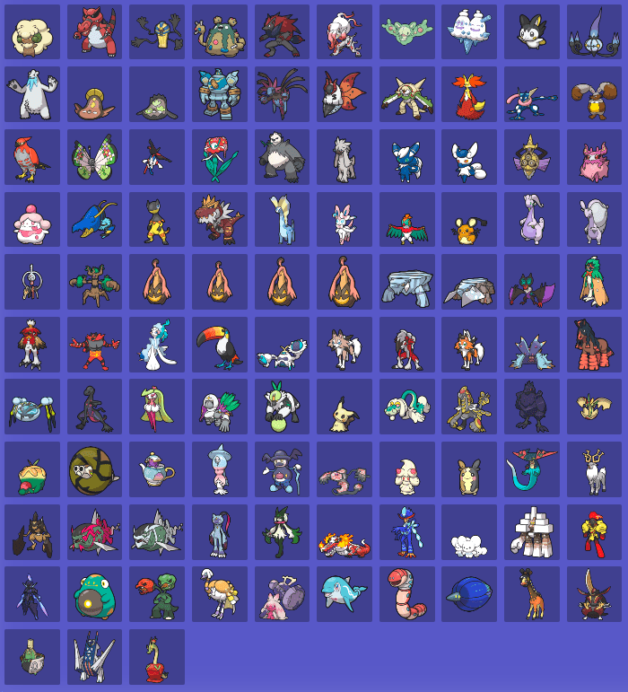 Pokémon permitidos en el Reglamento M-A 2